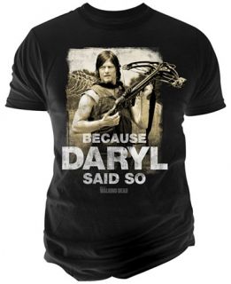 Changes Mens The Walking Dead Daryl Said So T Shirt   T Shirts   Men