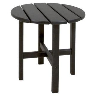 Ivy Terrace Classics 18 in. Black Round Patio Side Table IVRT18BL