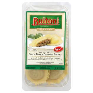 Buitoni Freshly Made. Generously Filled with Beef & Sausage Imported