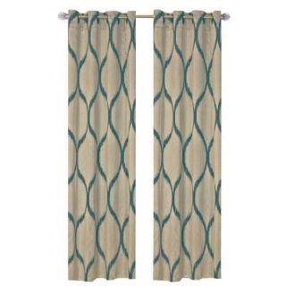 Lavish Home Sage Metallic Grommet Curtain Panel, 84 in. Length (Set of 2) 63 10009 Sag