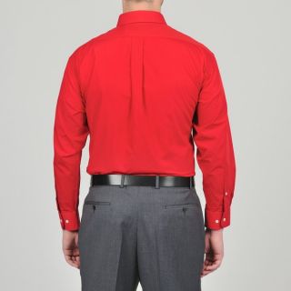 Alexander Julian Colours Mens Cranberry Dress Shirt and Stripe Tie