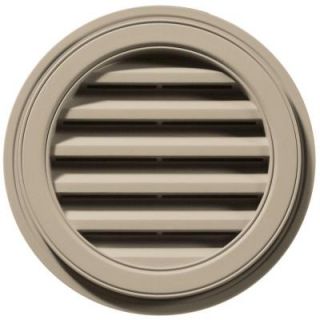 Builders Edge 18 in. Round Gable Vent in Clay 120031818085