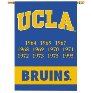 BSI Products NCAA 28 in. x 40 in. UCLA Champ Years 2 Sided Banner with Pole Sleeve 96253