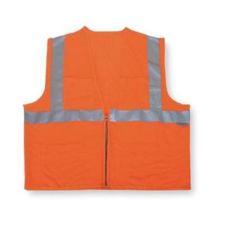 Condor 4GJN5 XL Orange CoolDry(TM) Polyester Mesh High Visibility Vest