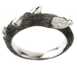 Dweck Diamonds Sterling Fortuna Single Branch Ring —