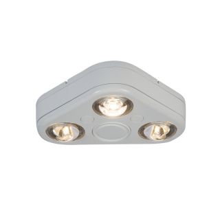 All Pro Revolve 7.8 in 3 Head LED White Switch Controlled Flood Light