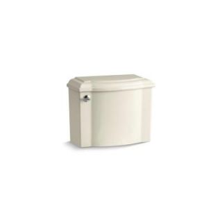 KOHLER Devonshire 1.28 GPF Single Flush Toilet Tank Only with AquaPiston Flush Technology in Almond K 4438 47