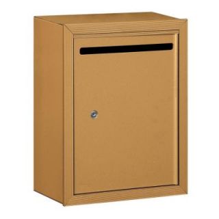 Salsbury Industries 2240 Series Standard Brass Surface Mounted Private Letter Box with Commercial Lock 2240BP