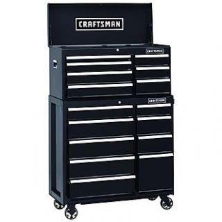 Craftsman 40 In. 7 Drawer Heavy Duty Ball Bearing Top Chest   Black 1