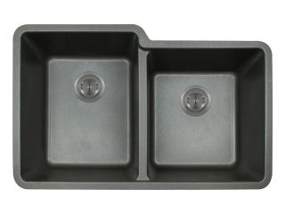 MR Direct 801 TruGranite Double Offset Bowl Kitchen Sink