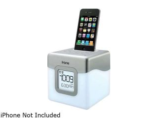 iHome IP18W LED Color Changing Dual Alarm Clock Speaker System for iPod/iPhone