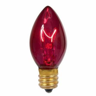 Club Pack of 100 C7 Transparent Purple Replacement Christmas Light Bulbs