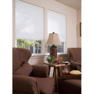 No Tools, Easy Lift, Trim At Home, Pleated, Light Filtering Shade, White
