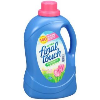 Ultra Final Touch Spring Fresh Concentrated Fabric Softener, 120 fl oz