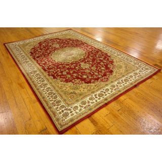 Isfahan Burgundy/Beige Area Rug by Unique Loom