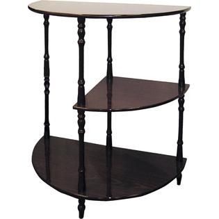 Ore Wood 3 Tier Half Table   Cherry Finish   Home   Furniture   Accent