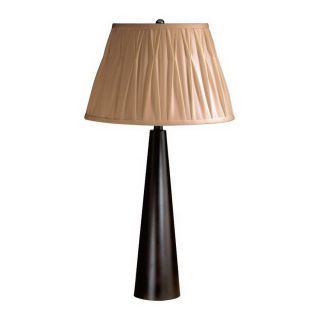 Cascadia Lighting 27 3/4 in Brown Table Lamp with Fabric Shade