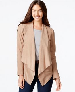 MICHAEL Michael Kors Draped Suede Jacket   Coats   Women