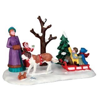 Coventry Cove by Lemax Christmas Village Accessory, Sleigh Rides