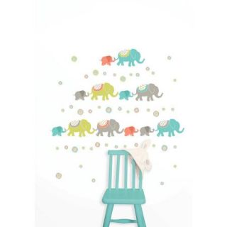 Wall Pops Tag Along Elephants Kit Wall Decals