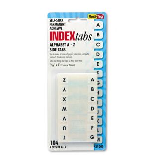 Side Mount Self Stick Plastic A Z Index Tabs (104 Pack)