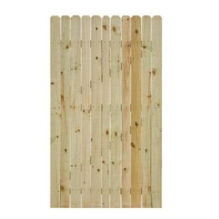 3.5 ft. W x 6 ft. H Pressure Treated Pine Stockade Fence Gate 133606