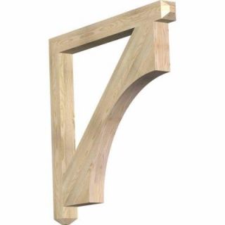 Ekena Millwork 4 in. x 44 in. x 44 in. Douglas Fir Westlake Craftsman Rough Sawn Bracket BKT04X44X44WTL04RDF