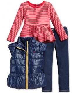 Nautica Toddler Girls 3 Piece T Shirt, Vest & Pants Set   Kids & Baby