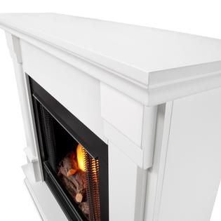 Real Flame  Silverton Ventless Gel Fireplace in White 41Hx48Wx13D