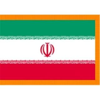 Annin Flagmakers 190171 3 ft. x 5 ft. Indoor and Parade Colonial Nyl Glo Iran Flag with Fringe