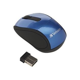 Verbatim  WIRELESS MINI TRAVEL MOUSE USB BLUE PC