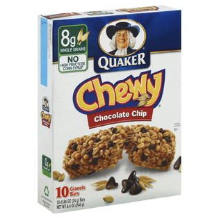 Quaker Chewy Granola Bars, Chocolate Chip, 10   0.84 oz (24 g) bars [8
