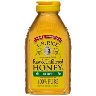 L.R. Rice 100% Pure, Raw & Unfiltered Clover Honey, 16 oz