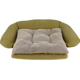 Carolina Pet Co. Microfiber Quilted Bolster Bed With Moisture Barrier