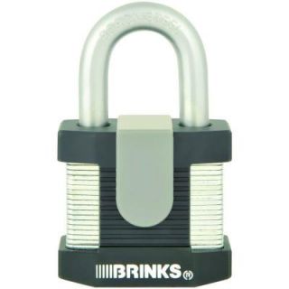 Brinks Home Security Commercial 2.125 in. Laminated Steel Keyed Padlock 672 50001