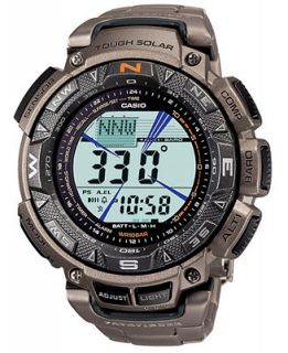 Casio Digital LCD Pathfinder Titanium Bracelet Watch PAG240T 7