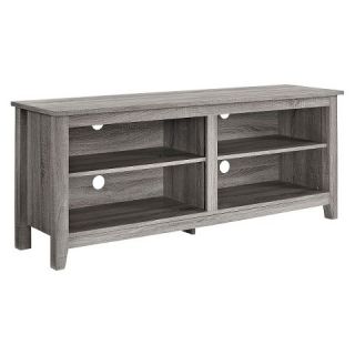 58 Weathered Wood TV Stand