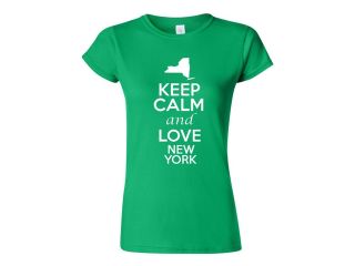 Junior Keep Calm and Love New York T Shirt Tee