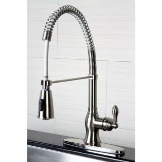 American Classic Modern Satin Nickel Spiral Pull down Kitchen Faucet