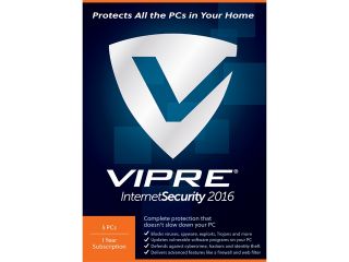 ThreatTrack Security Vipre Internet Security 2016 1PC 1 Year   