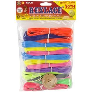 Rexlace Plastic Lacing 450 Feet Neon   Home   Crafts & Hobbies