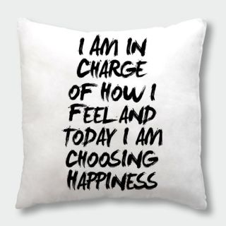 Am In Charge of How I Feel Throw Pillow by Americanflat