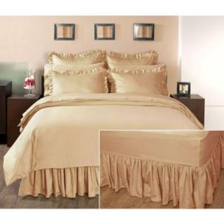Home Decorators Collection Ruffled Craft Brown King Bedskirt 0854530860