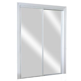 KingStar Flush Mirror Sliding Closet Interior Door (Common 60 in x 80 in; Actual 60 in x 78 in)