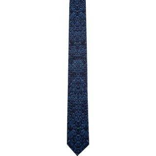 Alexander McQueen Blue Reptile Tie