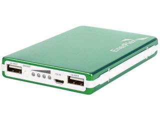 EnerPlex Jumpr Max Green 10000 mAh Rechargeable Li ion Battery USB 1A and 2.1A output JU MAX GR