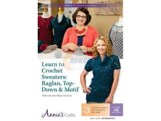 Learn to Crochet Sweaters Annie's Video Classes DVD/CDR