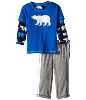 Hatley Kids Tee & Track Pants Set   Classic Polar Bears (Infant) Blue