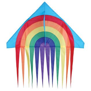 Premier Kite Rainbow 56 Inch Stream Delta Kite   Toys & Games