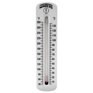 Winters Instruments TSW Series 8 in. Angled Type Hot Water Thermometer with 1/2 in. NPT Brass Thermowell and Temperature of 40 280°F/C TSW173